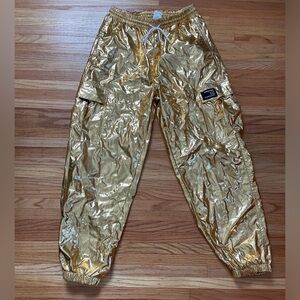 Gold joggers